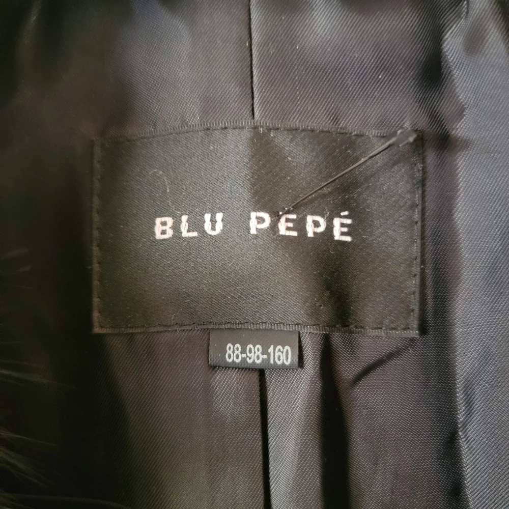 Blu Pepé | Faux Fur Wool Coat red Pea Coat medium